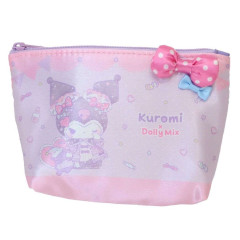Japan Sanrio Dolly Mix Mini Pouch & Tissue Case - Kuromi