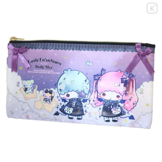 Japan Sanrio Dolly Mix Flat Pouch - Little Twin Stars - 1