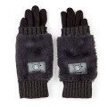 Japan Sanrio Original 3way Gloves - Kuromi - 1