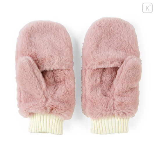 Japan Sanrio Original Faux Fur Muffler Gloves - My Melody - 2