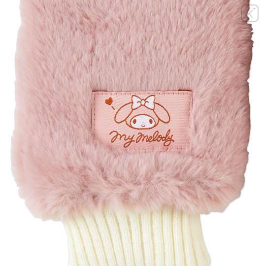 Japan Sanrio Original Faux Fur Muffler Gloves - My Melody - 3