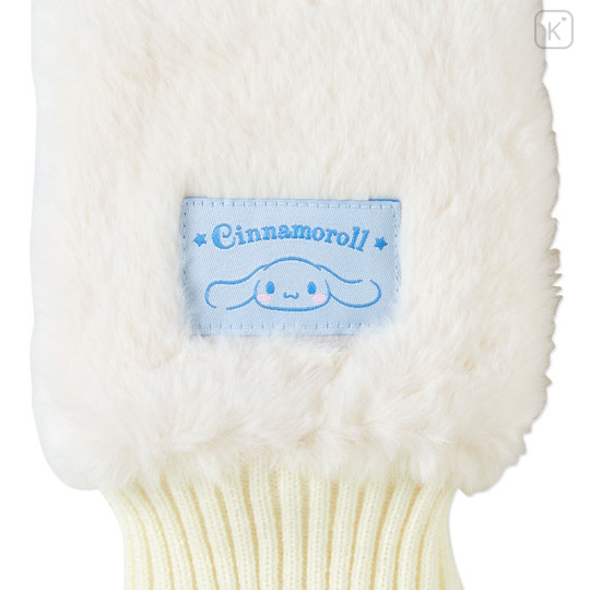 Japan Sanrio Original Faux Fur Muffler Gloves - Cinnamoroll - 3