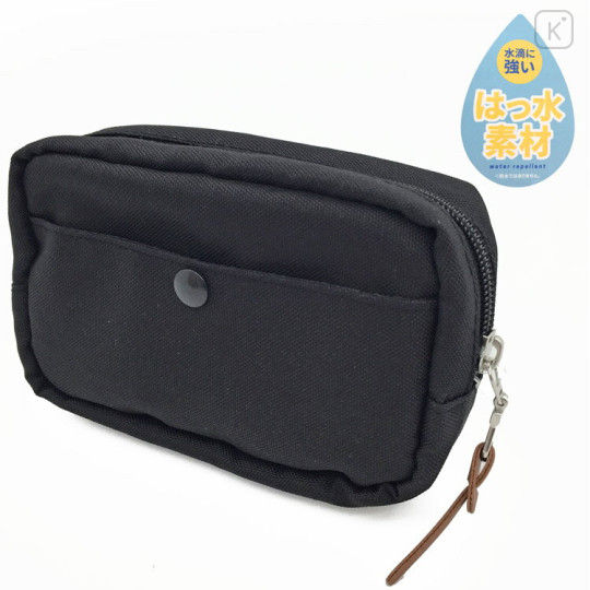 Japan San-X Utility Pouch - Rilakkuma : New Basic Rilakkuma Black - 2