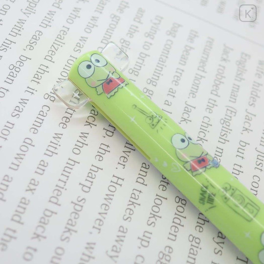 Japan Sanrio Two Color Mimi Pen - Keroppi : Green - 2
