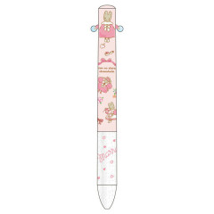 Japan Sanrio Two Color Mimi Pen - Marroncream / Friend