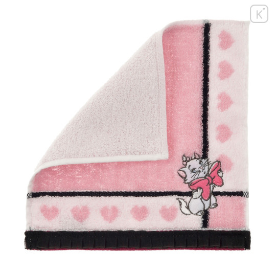 Japan Disney Store Towel Handkerchief - Marie : Pink Ribbon - 2
