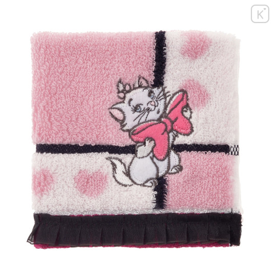 Japan Disney Store Towel Handkerchief - Marie : Pink Ribbon - 3