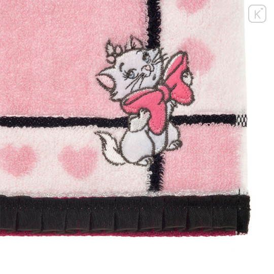 Japan Disney Store Towel Handkerchief - Marie : Pink Ribbon - 4