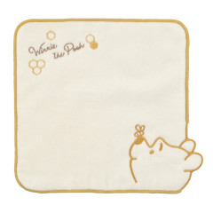 Japan Disney Store Towel Handkerchief - Pooh / Embroidery face