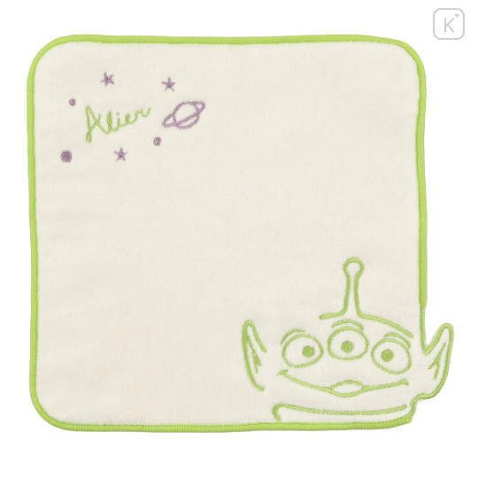 Japan Disney Store Towel Handkerchief - Little Green Men / Embroidery face - 1