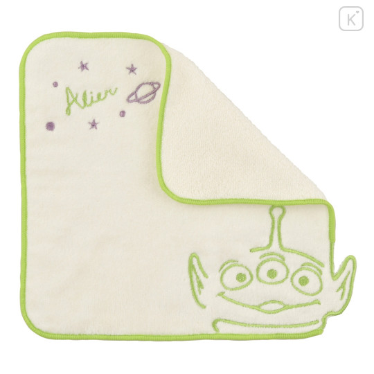 Japan Disney Store Towel Handkerchief - Little Green Men / Embroidery face - 2