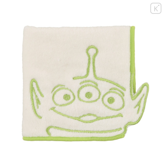 Japan Disney Store Towel Handkerchief - Little Green Men / Embroidery face - 3