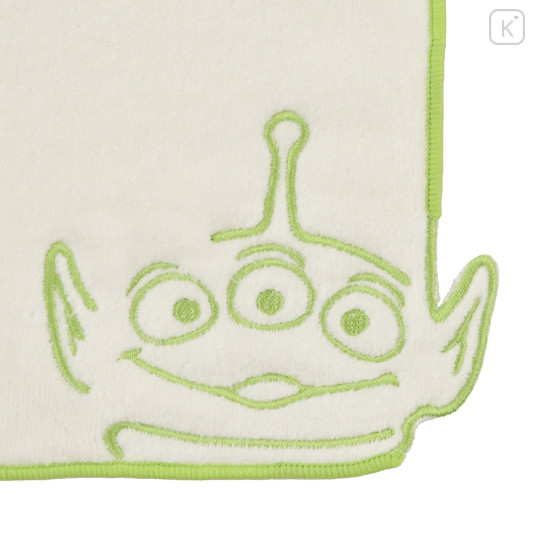 Japan Disney Store Towel Handkerchief - Little Green Men / Embroidery face - 4
