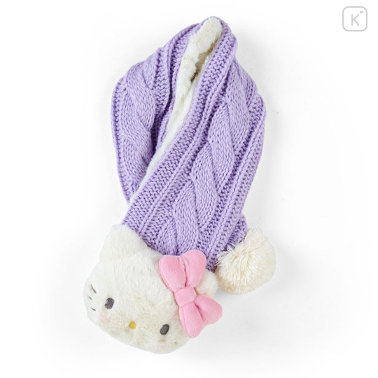 Japan Sanrio Original Kids Knit Scarf - Hello Kitty - 1