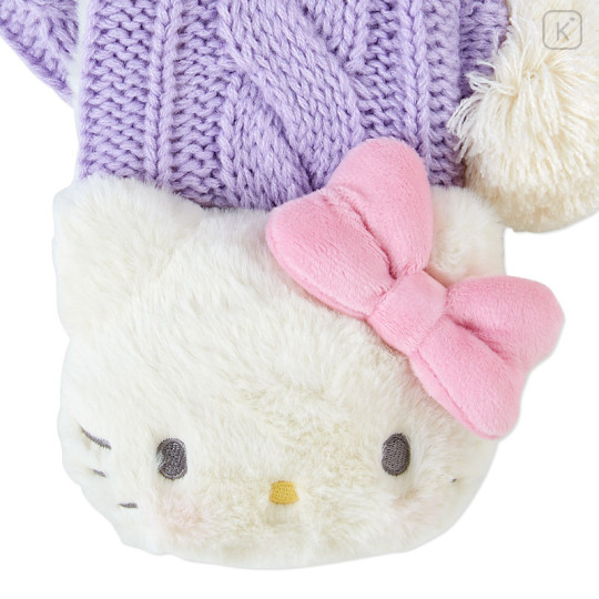 Japan Sanrio Original Kids Knit Scarf - Hello Kitty - 2