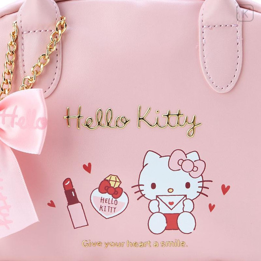 Japan Sanrio Original Kids Mini Boston Bag with Shoulder Strap - Hello Kitty - 4