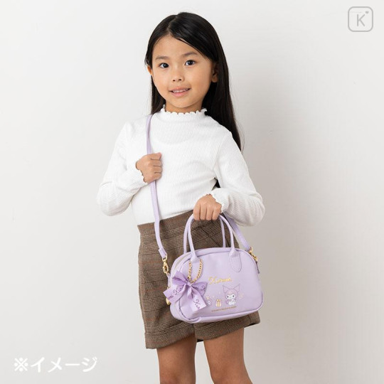 Japan Sanrio Original Kids Mini Boston Bag with Shoulder Strap - Hello Kitty - 6