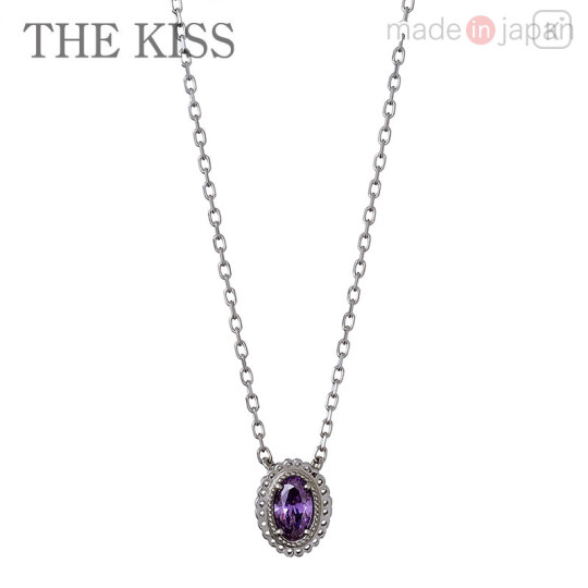 Japan Sanrio × The Kiss Silver Necklace - Kuromi - 1