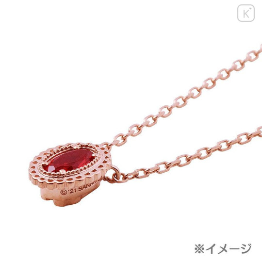 Japan Sanrio × The Kiss Silver Necklace - Kuromi - 4
