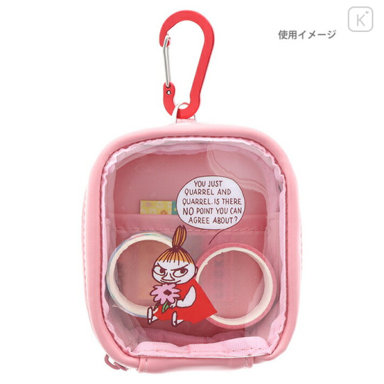 Japan Moomin Mini Pouch with Carabiner - Little My - 2