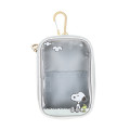 Japan Peanuts Carry Pouch with Carabiner - Snoopy / Woodstock White - 2