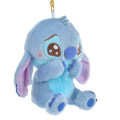 Japan Disney Store Fluffy Plush Keychain - Stitch / Uruuru Tears - 3