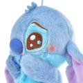 Japan Disney Store Fluffy Plush Keychain - Stitch / Uruuru Tears - 5