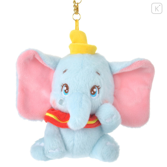 Japan Disney Store Fluffy Plush Keychain - Dumbo : Uruuru Tears - 1