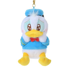 Japan Disney Store Fluffy Plush Keychain - Donald Duck / Uruuru Tears