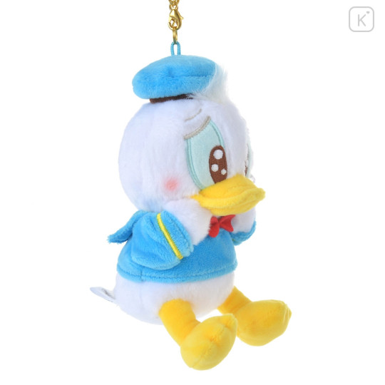 Japan Disney Store Fluffy Plush Keychain - Donald Duck / Uruuru Tears - 3