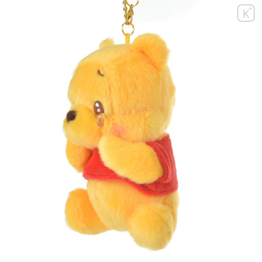 Japan Disney Store Fluffy Plush Keychain - Pooh / Uruuru Tears - 2