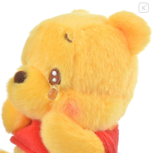 Japan Disney Store Fluffy Plush Keychain - Pooh / Uruuru Tears - 5