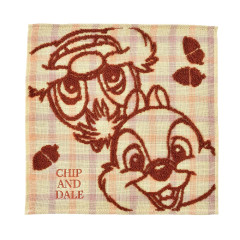 Japan Disney Store Towel Handkerchief - Chip & Dale / Plaid