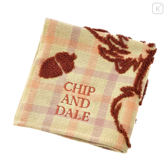 Japan Disney Store Towel Handkerchief - Chip & Dale : Plaid - 3