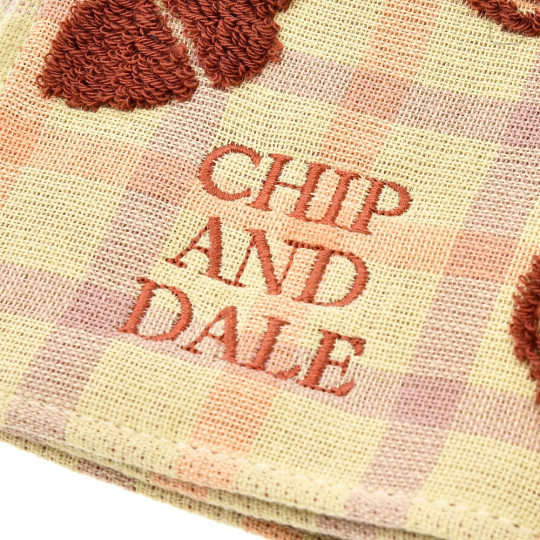 Japan Disney Store Towel Handkerchief - Chip & Dale : Plaid - 4