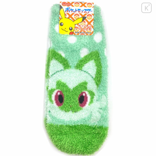 Japan Pokemon Fluffy Socks - Sprigatito : Nyaoha - 1