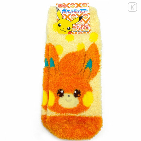 Japan Pokemon Fluffy Junior Socks - Pawmi - 1