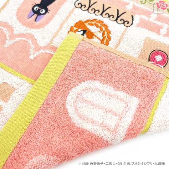 Japan Ghibli Embroidery Mini Towel - Kiki's Delivery Service / Street Corner - 2