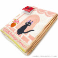 Japan Ghibli Embroidery Face Towel - Kiki's Delivery Service / Street Corner - 2