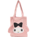 Japan Sanrio Fluffy Fur Tote Bag - My Melody - 1
