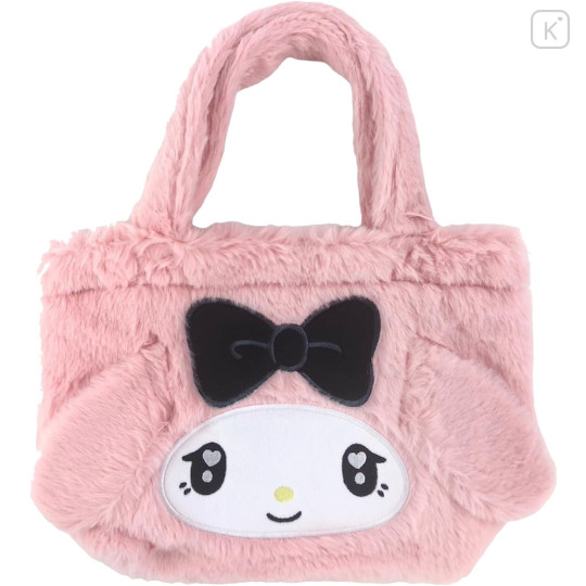 Japan Sanrio Fluffy Fur Handbag - My Melody - 1