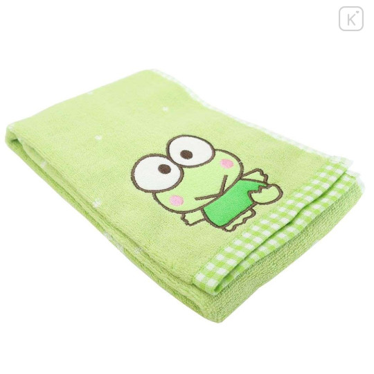 Japan Sanrio Jacquard Face Towel - Keroppi : Light Green - 3