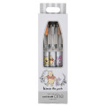 Japan Disney Store Uni-ball One Gel Pen 3pcs Set - Winnie the Pooh / Black＆Flower - 1