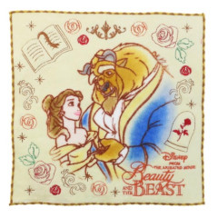 Japan Disney Embroidered Handkerchief - Beauty and the Beast Belle