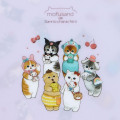 Japan Sanrio × Mofusand 3 Pockets A5 Clear File - Cat / Doll - 4