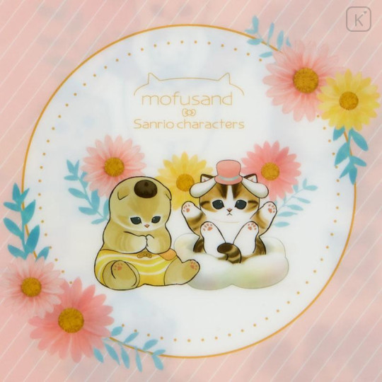 Japan Sanrio × Mofusand 5 Pockets A4 Clear File - Cat / Flora - 4