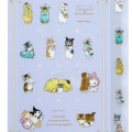 Japan Sanrio × Mofusand 5 Pockets A4 Clear File - Cat / Doll - 3