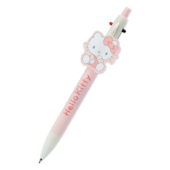 Japan Sanrio Original 2 Color Ball Pen & Mechanical Pencil - Hello Kitty / Stuffed Toy Stationery