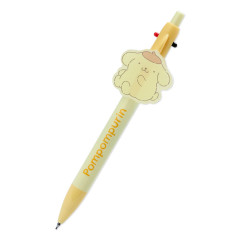 Japan Sanrio Original 2 Color Ball Pen & Mechanical Pencil - Pompompurin / Stuffed Toy Stationery