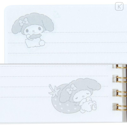 Japan Sanrio Original B6 Ring Notebook - My Melody / Stuffed Toy Stationery - 6